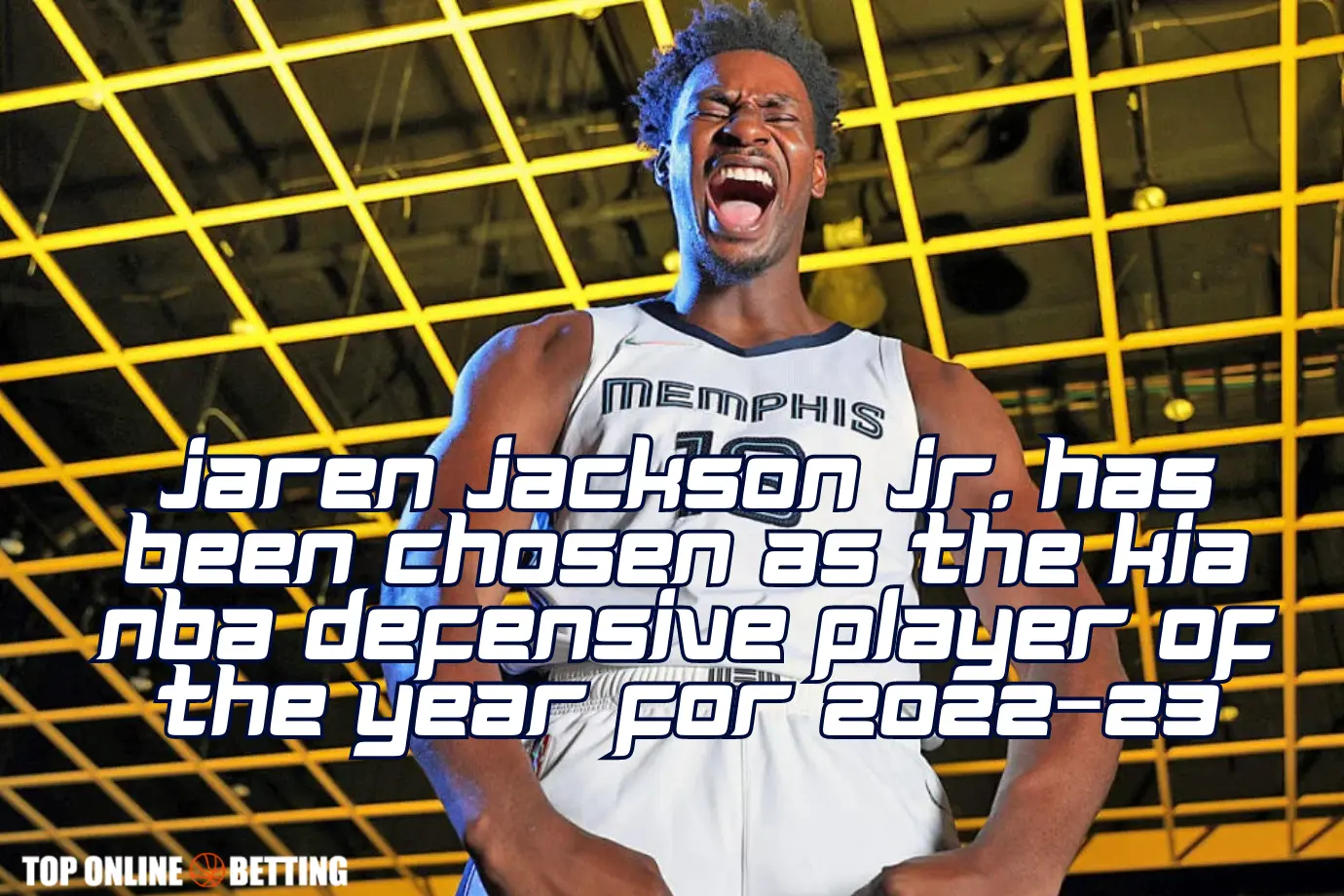 Jaren Jackson Jr. has been chosen as the Kia NBA Defensive Player of the Year for 2022–23