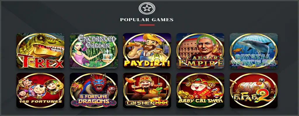 Games offered at sg8 casino